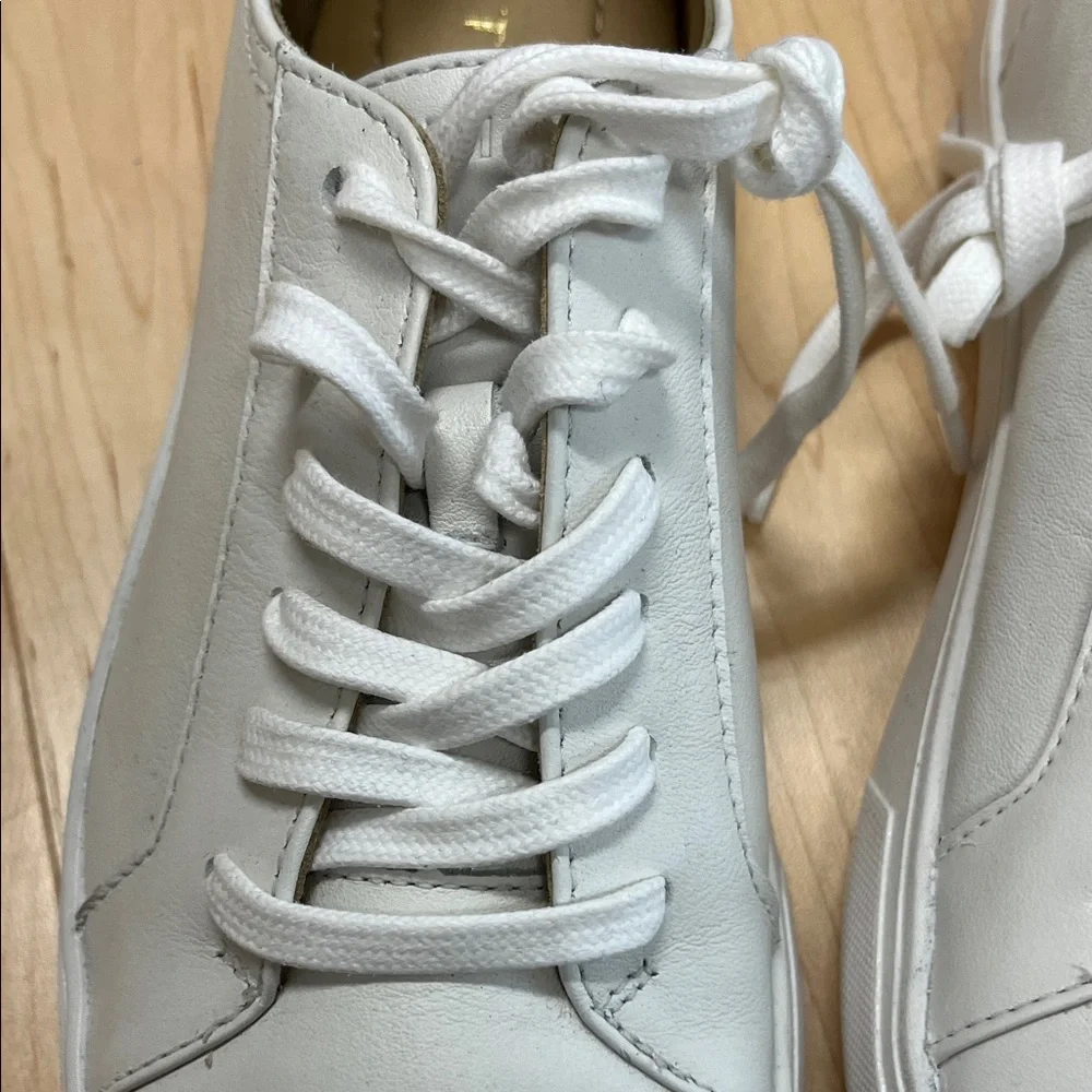 Patina Portland Leather White Casual Sneakers - Picture 4 of 11
